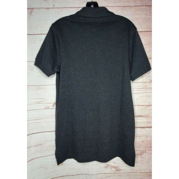 Goodfellow And Co. Small Loring Polo Railroad Gray 1/4 Button Shirt - Picture 7 of 12